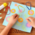 3PCS Scissors Adaptive Toddler Scissors Handle Self-Opening Scissors Cutting Grip Scissor Set Craft Easy-Open Squeeze Handle For Kids Children Adu...