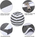 Miaowater 2 PCS Stuffed Animal Storage Bean Bag Chair Cover, Cotton Canvas Beanbag with Zipper for Organizing Kid's and Adults Room Grey 24"...