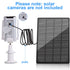 3W Solar Panel for Outdoor Wireless Security Camera, Continuously Power USB Solar Panel IP65 Waterproof, Adjustable Security Wall Mount (Black)...