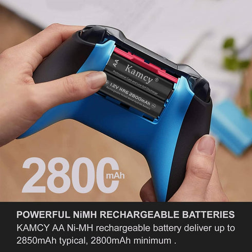 Rechargeable AA Batteries, Double A Battery for Long-Lasting Power, All-Purpose Pre-Charged AA Rechargeable Batteries for Household and Business D...