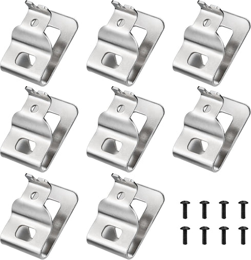 Belt Clips for Dewalt, 8pcs 304 Stainless Steel Drill Clips Tool Hooks with Screws for Dewalt N268241 Fit for 20V Power Tools DCD980 DCD980L2 DCD9...