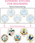 TINDTOP Embroidery Kit for Beginners Adult, Owl Embroidery Kit for Beginners Include Embroidery Cloth Hoops Threads for Craft Lover Hand Stitch wi...