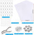 ASTARON 181Pcs Shrinking Plastic Sheets Kit includes 20 Shrinking Film Art Paper and 161 Pcs Shrinkles Keychains Making Accessories for Kids Craft...