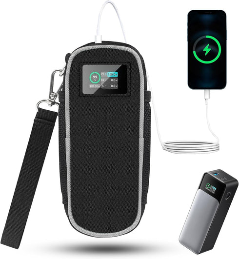 Carrying Case for Anker 737 Power Bank (PowerCore 24K), Portable Travel Storage Bag for Anker 737 24,000mAh Power Bank with Extra Mesh Pocket?powe...