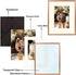 Golden State Art, Rose Gold 8x10 Aluminum Frame for 8 x 10 Picture or 5x7 Photo with Mat - Shatter - Resistant Glass - Wall or Tabletop Display - ...
