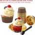 5.5 Oz Foil Cupcake Cups Muffin Tins 50 Pack,LNYZQUS Cupcake Liners With Dome Lids,Disposable Ramekins Pans Tins Cupcake Wrappers Holders,Large Mu...
