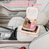 Clear Mini Makeup Bag Transparent Travel Cosmetic Makeup Case & Toiletry Bag for Women Clear Car Bag (C/Beige, MINI)...