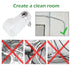 100 Pcs 3/8 Inch R-Type Clip Clamp, Nylon P-Type Mounting Clips, Cable Clip Wire Clamp for Wire Management, Stainless Steel Screws Included...