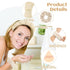 7Pc Puffy Spa Headband and Wristband Set Skincare Headband for Washing Face Scrunchies Powder Puffs Sponge Spa Makeup Headband Puffy Headband Terr...