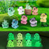 42Pcs Mini Panda Figurines Miniature Luminous Resin Animals Landscape Decoration Glow in the Dark Animals Figures for DIY Accessories Garden Micro...