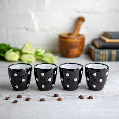 City to Cottage Ceramic Espresso Cups of 4, Small Expresso Shots Cups, Espresso Mugs, Demitasse Cups, Perfect for Espresso Machine and Coffee Make...
