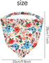 Lawie 15 Pack Large Solid Colorful Floral Bandana Headband Triangle Satin Silk Blank Plain Boho Hair Scarf Headbands Elastic Kerchief Neckerchief ...