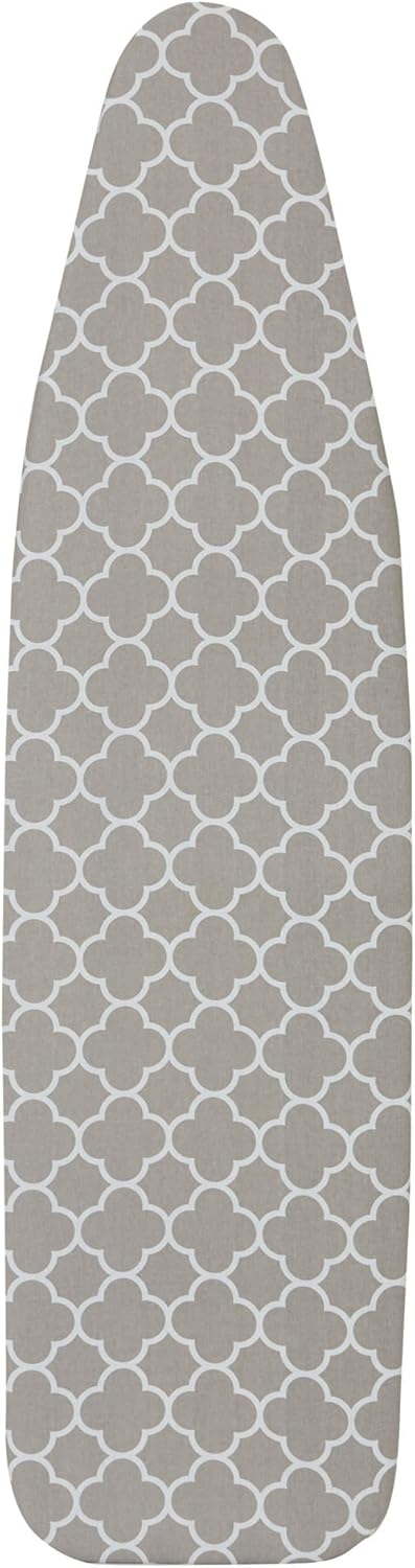 Household Essentials 80098 Ironing Board Cover | 100% Cotton | Gray Trellis...