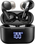 TOZO T20 Wireless Earbuds Bluetooth Headphones 48.5 Hrs Playtime with LED Digital Display, IPX8 Waterproof, Dual Mic Call Noise Cancelling 10mm Br...