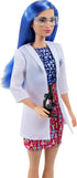 Barbie Careers Fashion Doll & Accessory, Scientist with Blue Hair Wearing Lab Coat & Flats with Microscope...