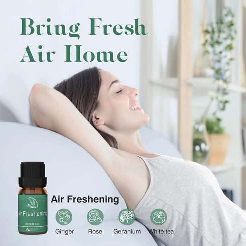 ASAKUKI Essential Oil Blends, Essential Oils Set for Diffusers for Home, Well-being Kit- Calming, Dreams, Breathe, Relaxing, Mood, Fresh Air Aroma...