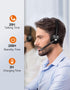 TECKNET Bluetooth Headset, Wireless Headset with Noise Canceling Microphone for Trucker, On-Ear Bluetooth Headset with Mute Mic for Work, Cellphon...