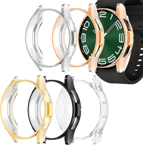 Wugongyan Case Compatible with Samsung Galaxy Watch 6 Classic 43mm 47mm Soft TPU Slim Cover Protective Bumper for Galaxy Watch 6 Classic 47mm Smar...