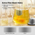Reinmoson 2 Pack Tea Balls for Loose Tea, 304 Stainless Steel Extra Fine Mesh Tea Infusers for Loose Tea, Retractable Chain Design Tea Strainers f...