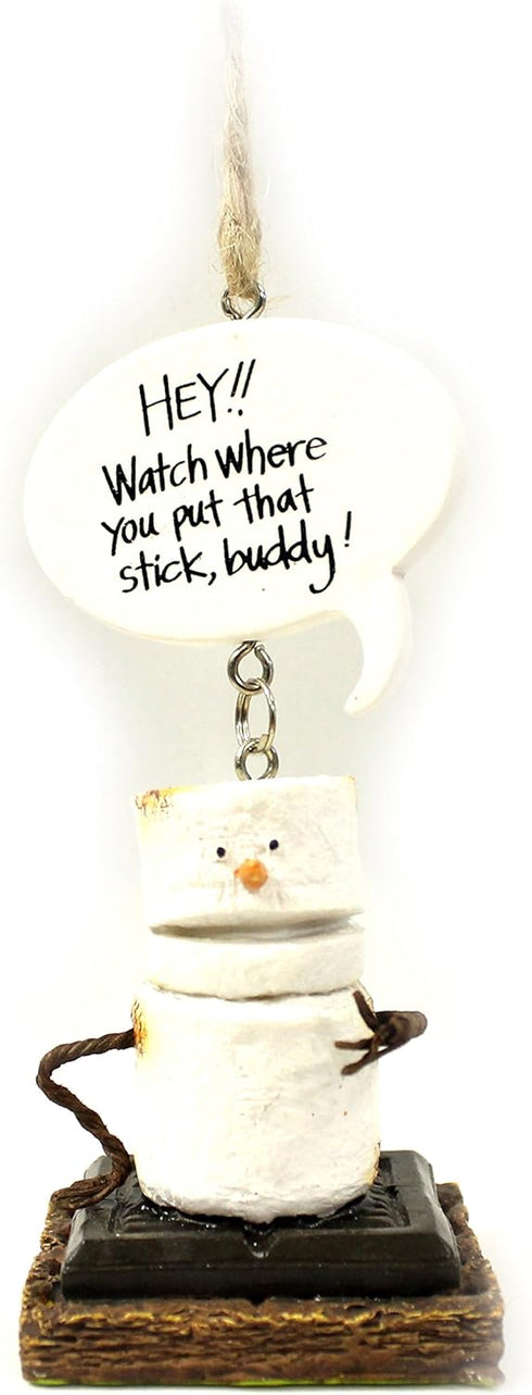 Midwest-CBK Toasted S'Mores Watch Where You Put That Stick! Resin Christmas/Everyday Ornament...
