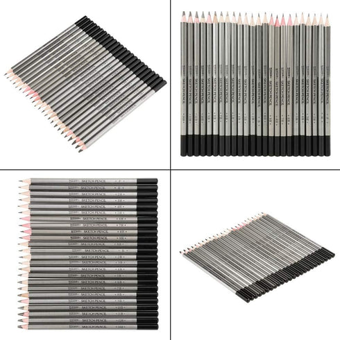 Tekenpotloden, Pencil Non Toxic Colored Paint H9 to H Pencils 9H-14B 24Pcs Sketch Art Graphite Drawing...