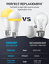 KINDEEP Sleep Light Bulb, 0.5W Amber Light Bulbs, 20lm 2000K, 2 Modes Bulb, 9W Equivalent 60W, 800lm, 2700K, E26 Blue Light Blocking Dim Lightbulb...