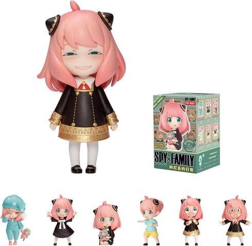 POP MART Spy × Family Anya's Daily Life Series Figures, Spy Blind Box Figures, Random Design Action Figures Collectible Toys Home Decorations, Hol...