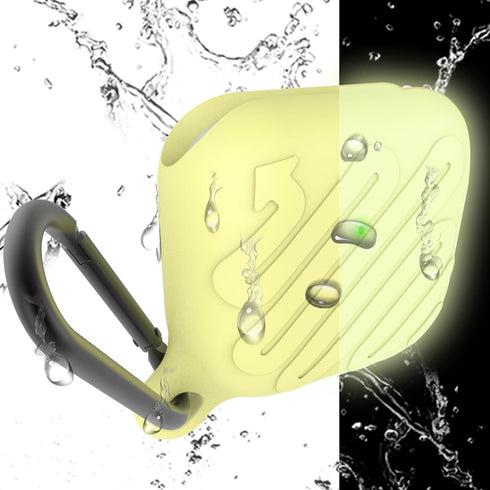 Waterproof Case for Airpods 3rd Generation (Black and Night Glow)...