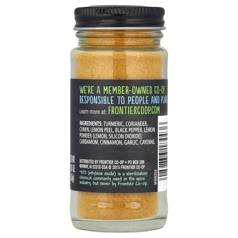 Frontier Co-op Indian Curry Seasoning, 1.87 Ounce Bottle, Complex Flavor with Turmeric, Coriander and Lemon...