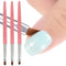 Nail Clean Up Brush, 3PCS Nail Art Clean Up Brushes Nail Painting Brushes Nail Remover Brush Nail Pen Painting Tools for Nail Art Design Manicure ...