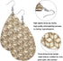 AIDSOTOU 24 Pairs Teardrop Faux Leather Earrings Set for Teens Girls Women Black and Red Animal Floral Print Leopard Print Lightweight Leather Dan...
