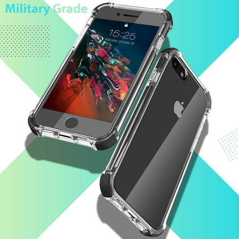 MATEPROX Compatible with iPhone Se 2022 Case, iPhone SE 2020 case iPhone 8 case iPhone 7 Case Clear Shield Heavy Duty Anti-Yellow Anti-Scratch Sho...