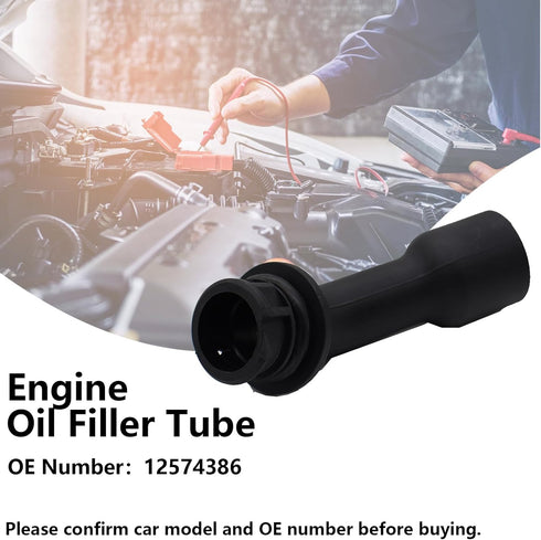 12574386 Engine Oil Filler Tube for Chevrolet Avalanche Silverado 1500 2500 3500 Suburban 1500 2500 for Cadillac Escalade EXT ESV for GMC Yukon XL...