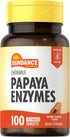 Sundance Papaya Enzymes | 100 Chewable Tablets | Natural Tropical Flavor | Vegetarian, Non-GMO, and Gluten Free Supplement...