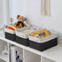 TheWarmHome Storage Bins for Shelves - 1 Pack 13.8x9.7x6.7 inch Storage Basket for Organizing for Closet Organizer Cubes Laundry Cloth Nursery (Wh...