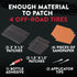 GlueTread External Patch Kit - for Tubeless Tires - No Need to Remove Tire - Kit Includes Enough Material to Patch 4 Tires - ATV Sidewall Repair K...