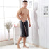 Greenery-GRE Men's Bath Wrap Towel Spa Robe Soft Water Absorbent Microfiber Shower Cover up, Adjustable Snap on Closure...
