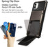 Vofolen Case for iPhone 11 Case Wallet 4-Card Holder ID Slot Flip Door Hidden Pocket Anti-Scratch Dual Layer Hybrid TPU Bumper Armor Protective Ha...