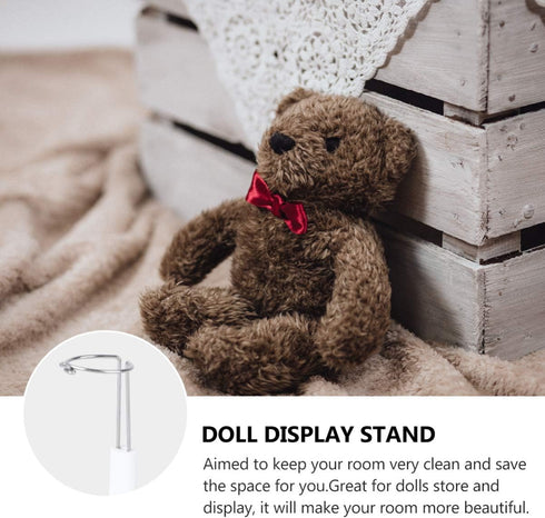 NUOBESTY 6pcs Doll Display Rack Toy Model Bracket Doll Storage Rack Portable Doll Stand...