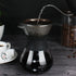 Yosoo Elegant Hand Pour Over Coffee Maker Set,Reusable Manual Drip Filter Coffee Dripper Pot Glass Carafe & Permanent Stainless Steel Filter...
