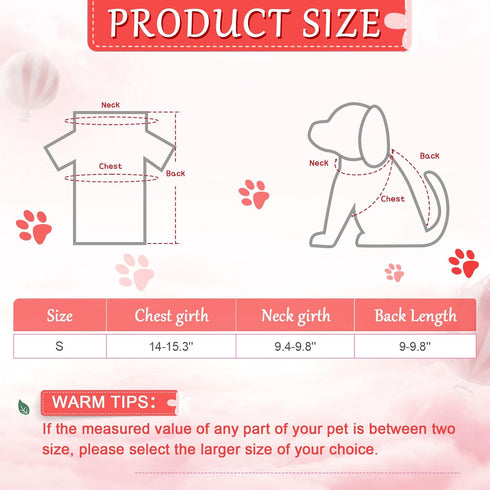 8 Pieces Pet Shirts Printed Puppy Shirts Soft Dog Shirt Pullover Dog T Shirts Cute Dog Sweatshirts Valentine's Day Puppy Girl Clothes Dog Outfits ...