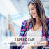 I-SHUANF Waist Clip Fan, Bttery-Powered Portable Necklace Fan, Foldable Handheld Fan, Three Fan Speeds, Suitable for Maintenance, Hiking, Climbing...