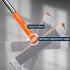 Professional Window Squeegee,2 in 1 Squeegee Window Cleaner with Long Stainless Steel Handle,Sponge Car Window Squeegee for Gas Station, Glass,Sho...