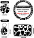 10 Pieces Cow Car Steering Wheel Cover Center Console Armrest Pad Headrest Seat Belt Cover Handbrake Cover Keychain Coaster Full Set Car SUV(Cow)...