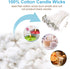 100pcs Cotton Candle Wicks, 6 inches Low Smoke Pre-Waxed Wicks for Candle Making, DIY...