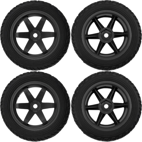 75mm/2.95'' Rubber Tires & Plastic Wheel Rims 12mm Hex w/Foam Compatible with HSP Tamiya HPI Kyosho 1/10 1/12 On-Road RC Touring Car,WLtoys 1/14 1...