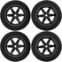75mm/2.95'' Rubber Tires & Plastic Wheel Rims 12mm Hex w/Foam Compatible with HSP Tamiya HPI Kyosho 1/10 1/12 On-Road RC Touring Car,WLtoys 1/14 1...