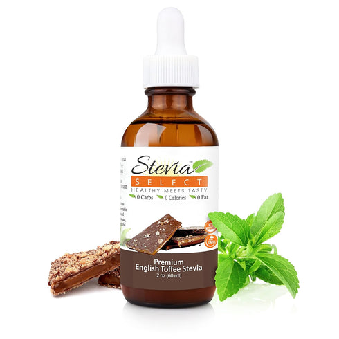 Stevia Select Stevia Drops-English Toffee Stevia Flavor 2 oz Stevia Liquid...