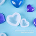 NiArt Valentine's Day Epoxy Resin 3D Heart Shape DIY Casting Art Craft Soft Silicone Molds 5 Shapes Shiny Multifunctional Handmade Tool Agate Jewe...