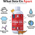 Fish Oil for Dogs - Healthy Skin & Coat, Salmon, Pollock, All Natural Supplement for Pets, Itching Scratching Allergy & Inflammation Defense, Omeg...